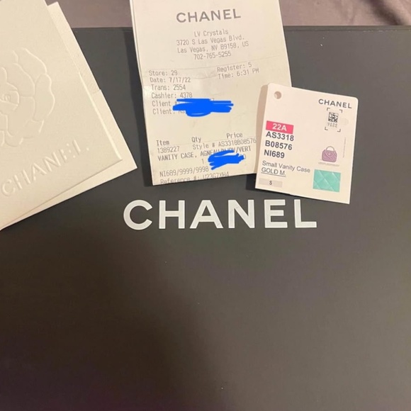 Chanel 22A Vanity Case – 2022 Limited Edition Green | Lambskin | With Box & Rece - Picture 5 of 5